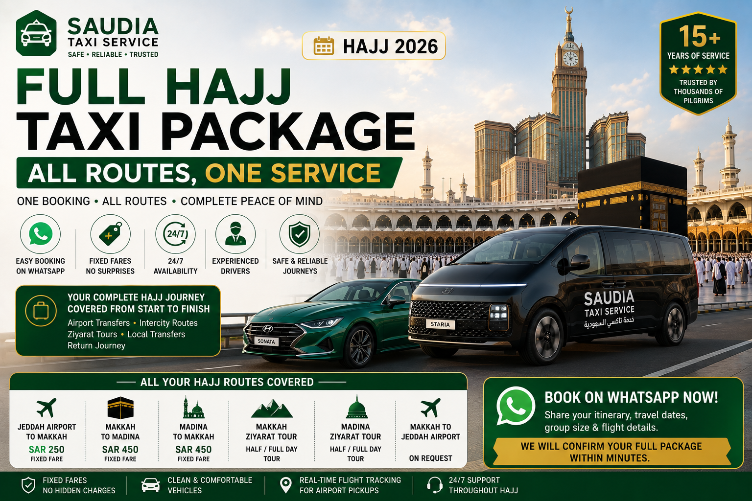 Full Hajj Taxi Package 2026: All Routes, One Service